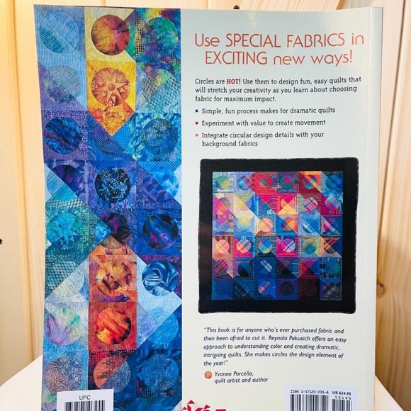 Circle Play Simple Designs for Fabulous Fabrics Quilting Book Reynola Pakusich - Picture 2 of 2